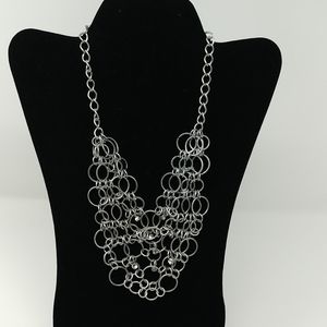 NWT Cascading Collage Rings Necklace